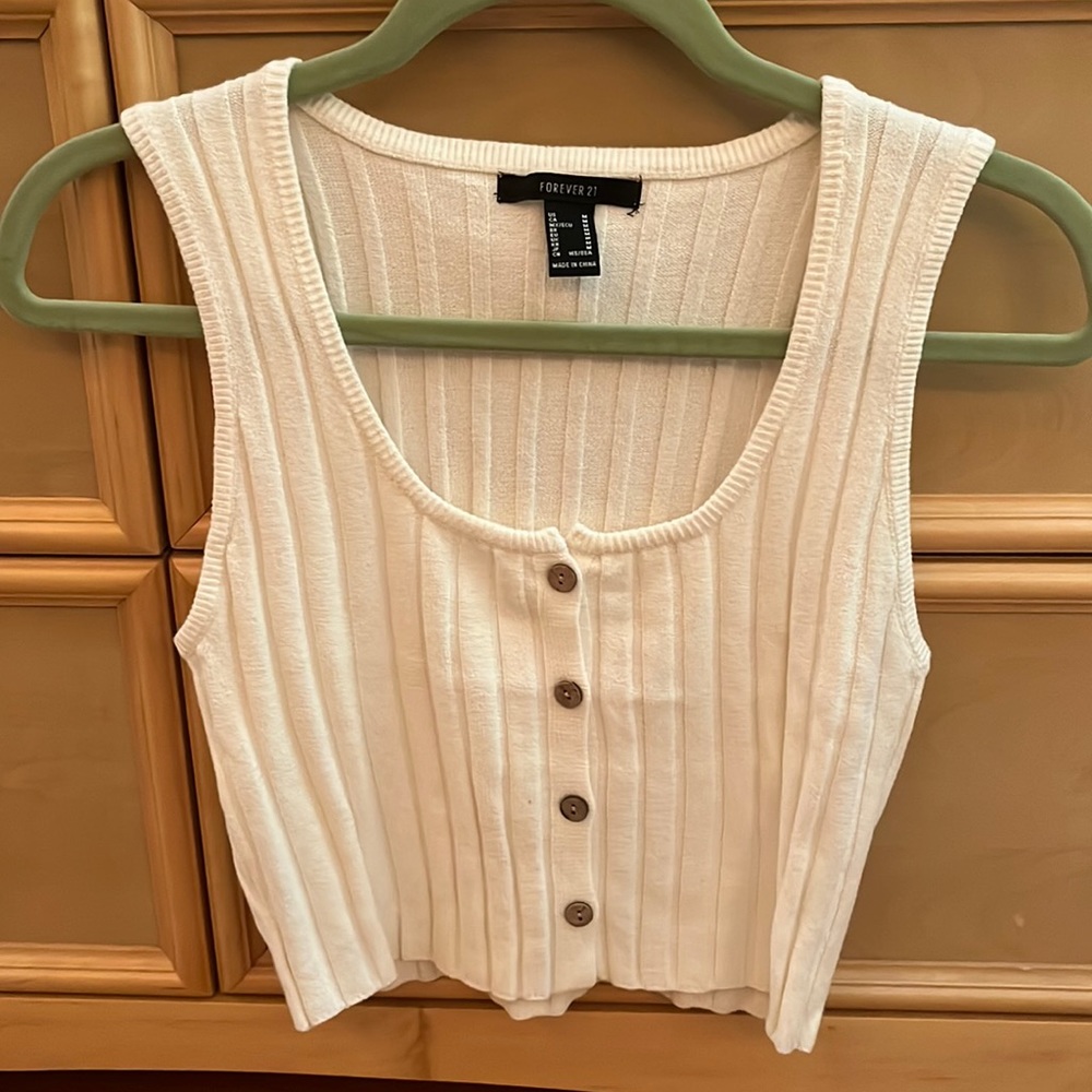 Ribbed Sweater Tank